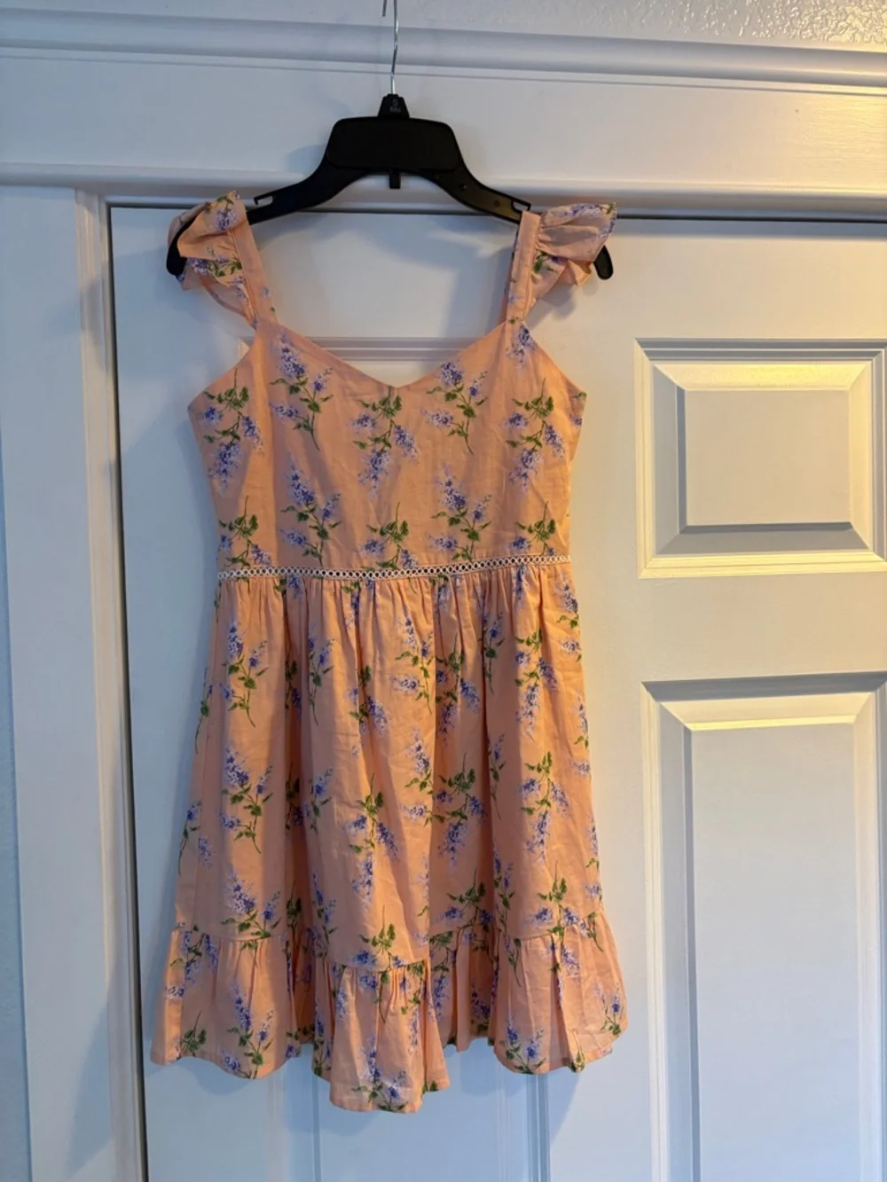 Janie and Jack Peach Floral Girls' Sundress - Picture 1 of 7